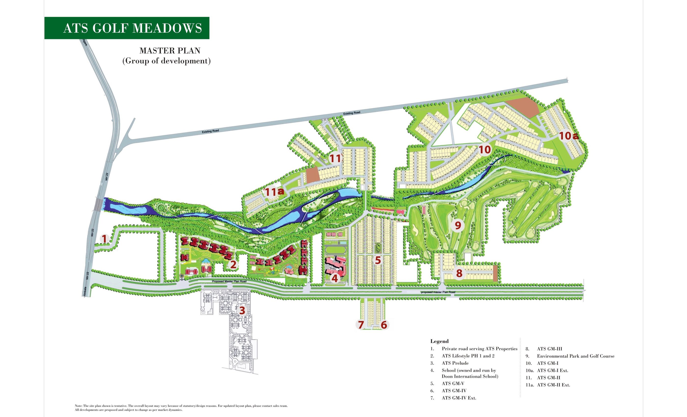 ATS Golf Meadows Lifestyle Site Plan